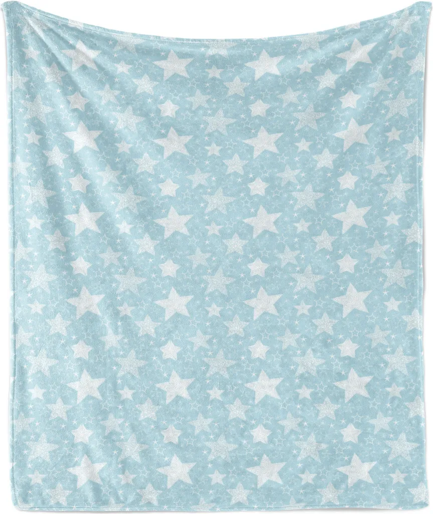 Coperta Fantasy Stelle Azzurro ABAKUHAUS 175x230 | Plaid da Sogno
