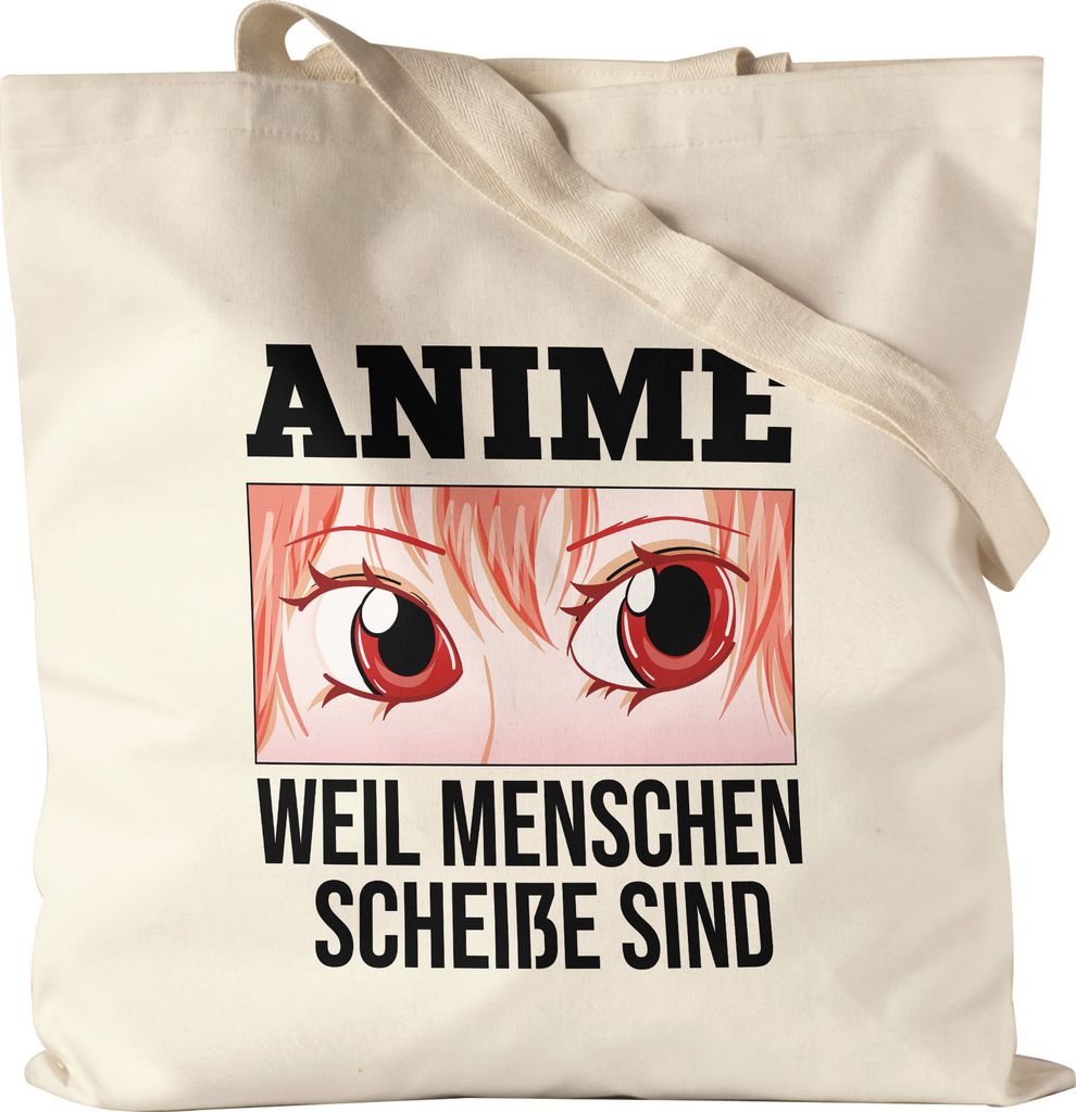 Anime Weil Menschen Scheiße Sind Jutebeutel Stoffbeutel Canvas Geschenkidee Manga Anime Fans Japan