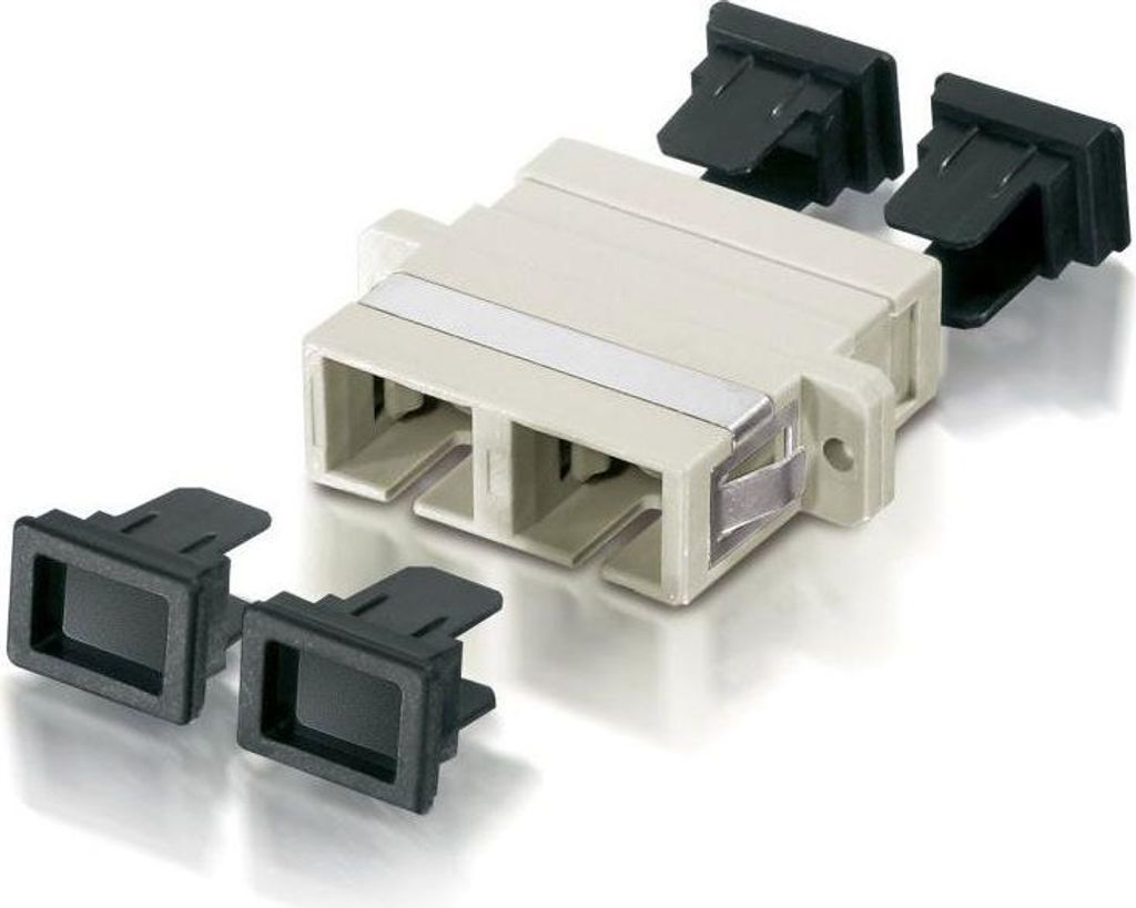 Equip LWL-Koppler SC->UPC Multimode Duplex OM4 beige