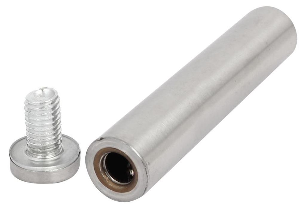 5Stš¹cke 19mm x 100mm Metall Werbung Glas Abstandsbolzen Befestigungsschraube