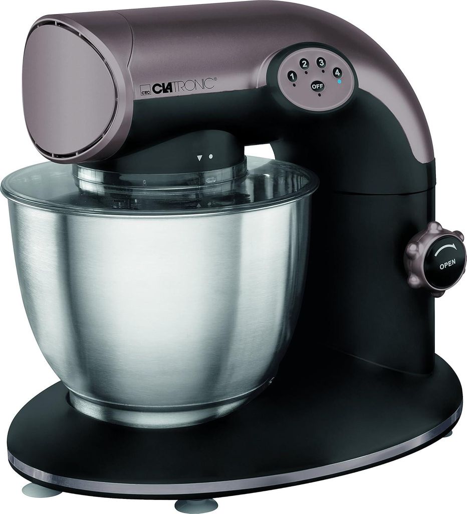 Clatronic KM 3633 W, 5,6 l, Schwarz, Edelstahl, Tasten, Produktbild 