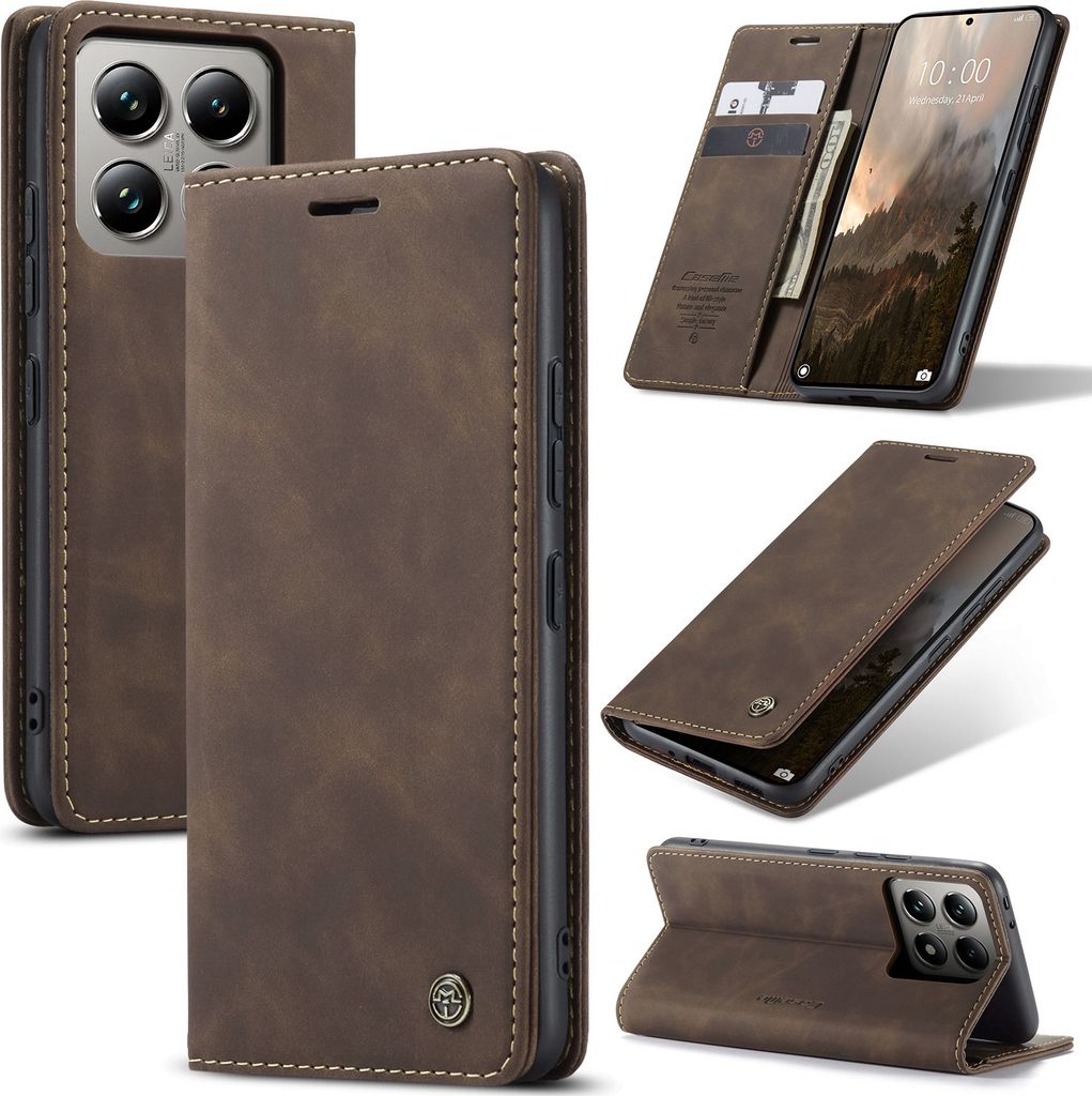 Handyhülle Für Xiaomi 14T Pro – Magnetische Flip-Hülle Mit Standfunktion & 3 Kartenfächern