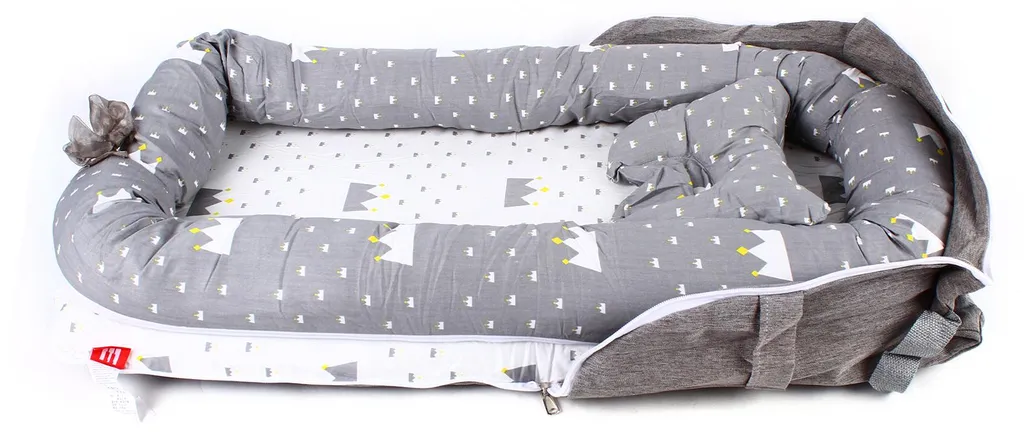 Tapis de sol bébé pour motricité libre gris clair lavable et confortable - 5