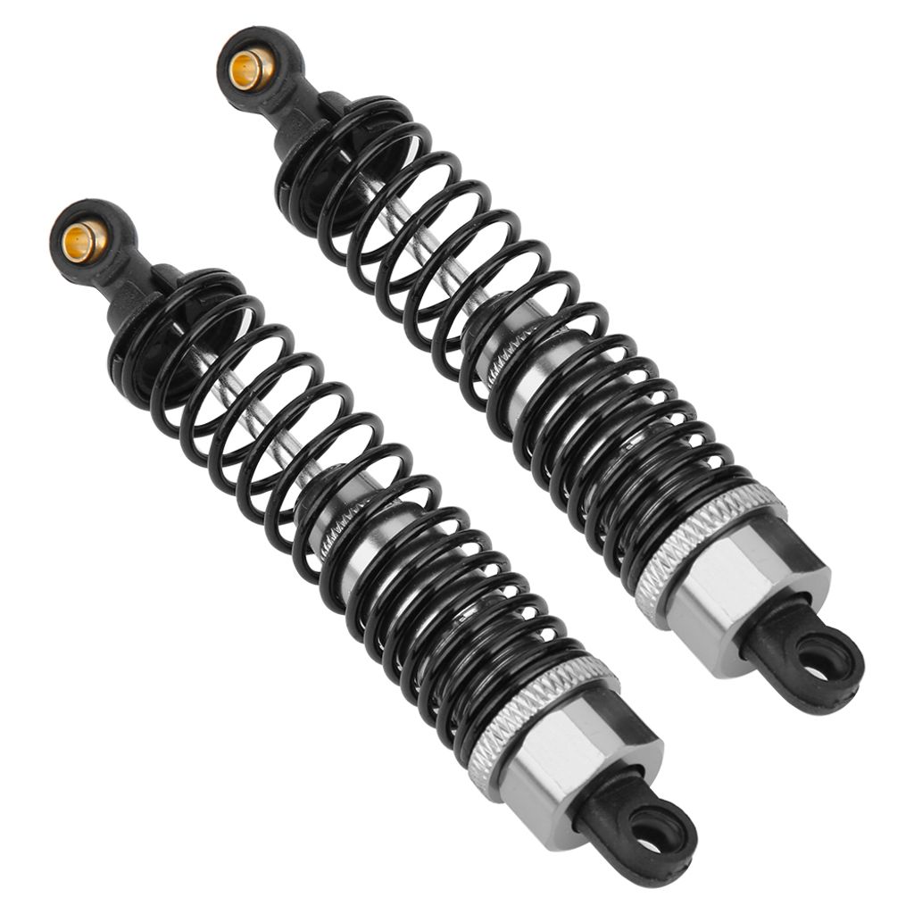 1/10 Stoßdämpfer, 98mm, Silber, 2 Stück, Passend für HSP 1/10 94106/94107/94166/94170/94118/94177 RC Auto