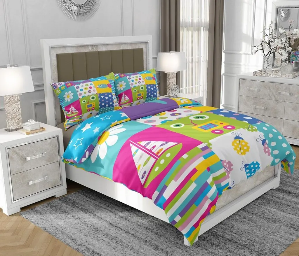 SOVIO Set Letto 3pz 140x200 Cotone 100% Zip - Offerta e Qualità