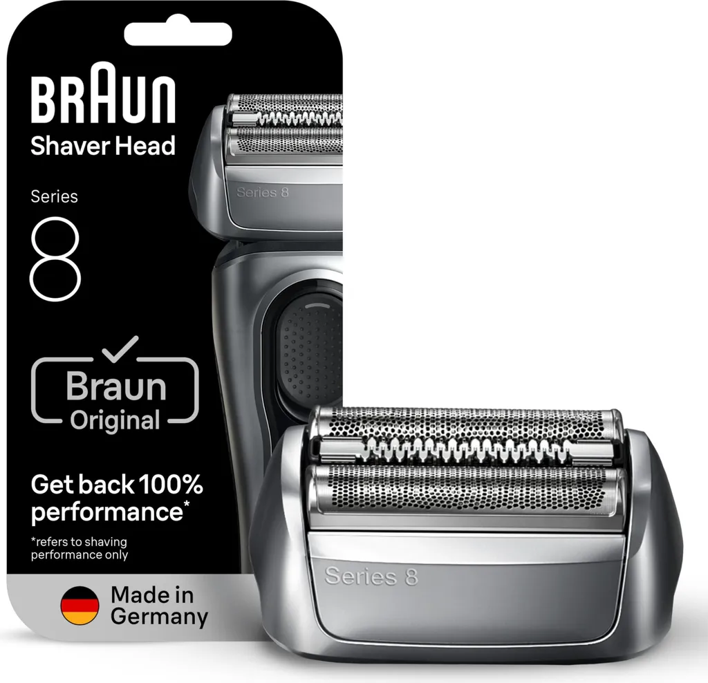 Tête de Rasoir Braun Series 8 - Bloc de Coupe 83M Argent de Rechange