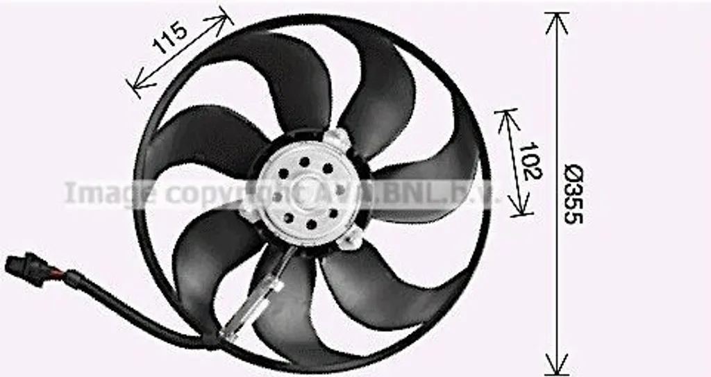 Ventilateur de refroidissement moteur pour VW Bora, Golf 4 et Seat Leon