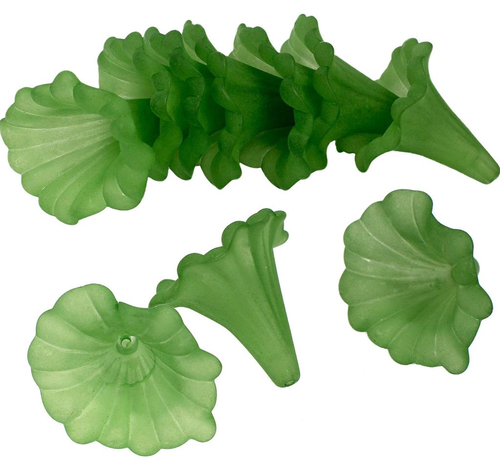 Blütenkelch-Perlen 10er-Pack 41x35mm Kelche Lilien Röcke Produktbild 