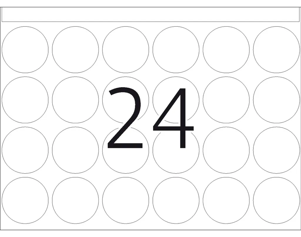 Pastilles Autocollantes Blanches de 25mm pour Impression Graphique - 2