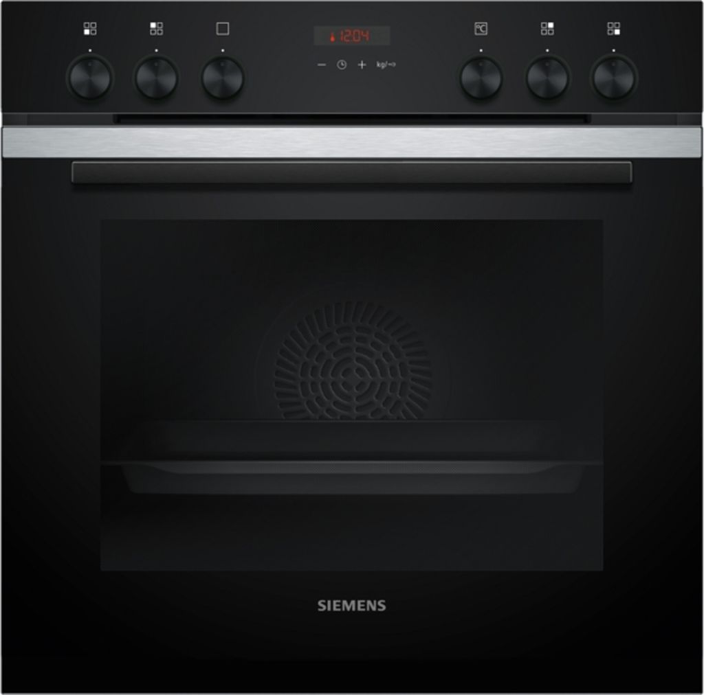 Siemens iQ300, Einbau-Herd, 60 x 60 cm, Edelstahl HE273ABS4 Frontansicht geschlossen