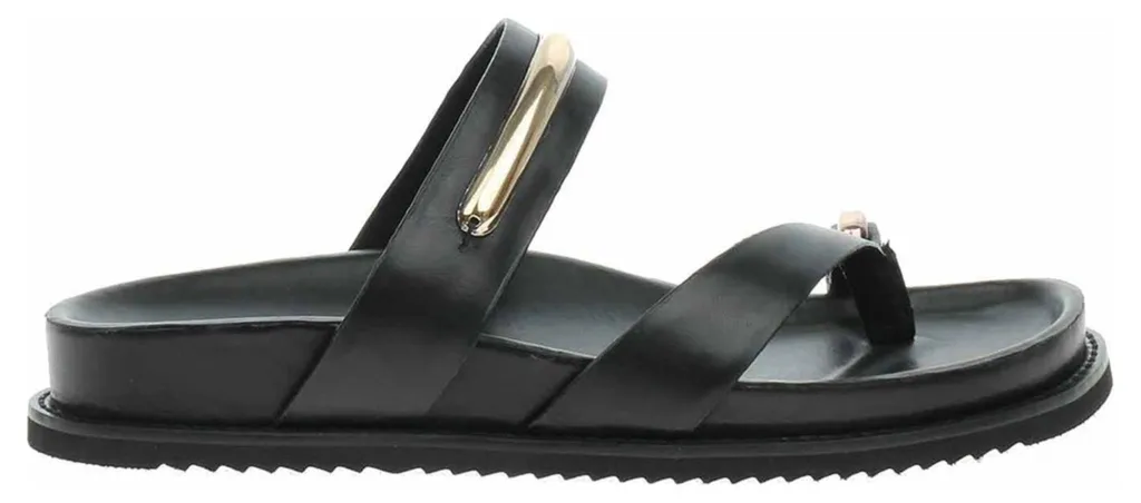 Tamaris 1-27415-46 001 Sandales Nu-pieds en Cuir Noir pour Femme