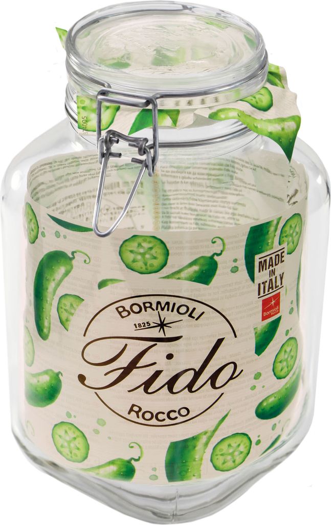 Zamykane szklanki Bormioli Rocco Fido 3 l okrągła uszczelka Zdjęcie produktu 