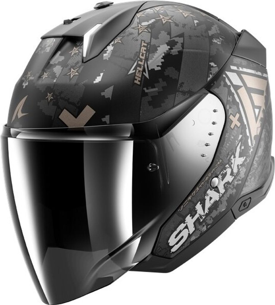 Shark Skwal I3 Jet Hellcat Jethelm Schwarz M Schwarz M