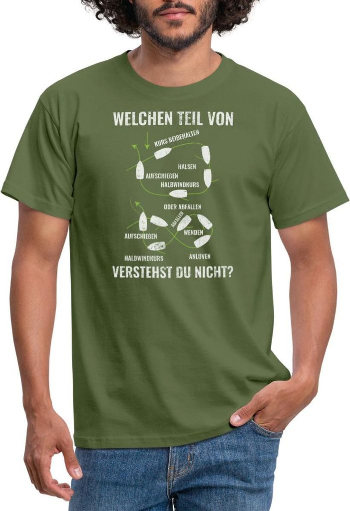 Spreadshirt Segeln Welchen Teil Davon Verstehst Du Nicht Männer T-Shirt, XL, Militärgrün