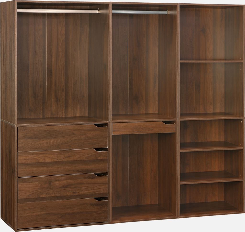 sweeek - Modulares Kleiderschrank-Set mit 3 Elementen, Produktbild 