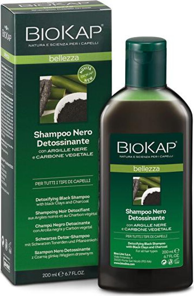 BIOKAP BELLEZZA Beruhigendes Shampoo 200 ml | speziell für empfindliche und gereizte Kopfhaut - Olivenöl - Malven Extrakt