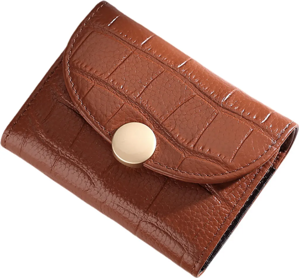 Portafoglio Professionale Donna Marrone RFID - Vera Pelle e Organizzazione