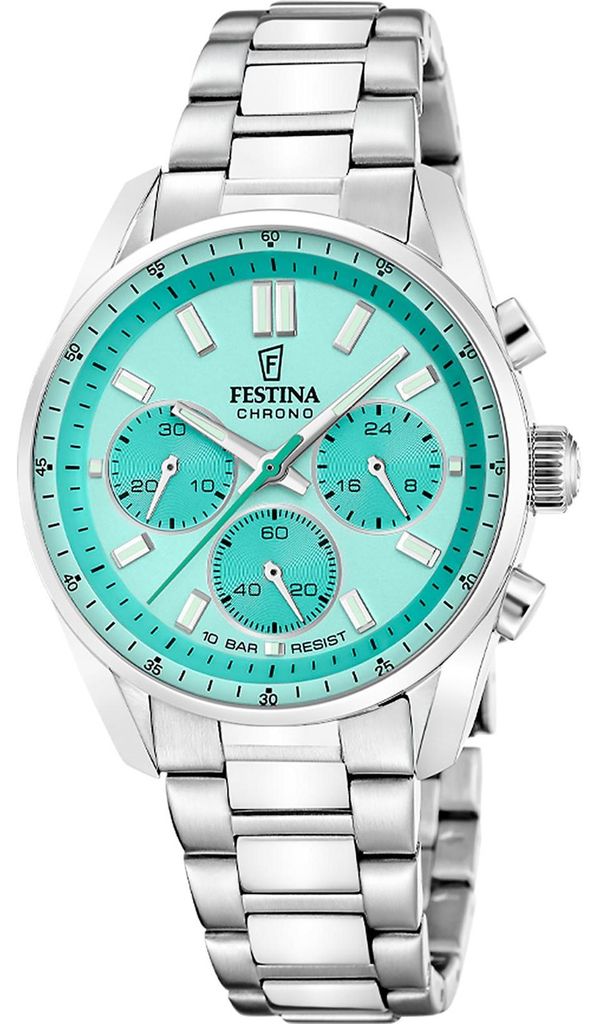 Uniové hodinky s tyrkysovým ciferníkem – Festina, model: Obrázek produktu 