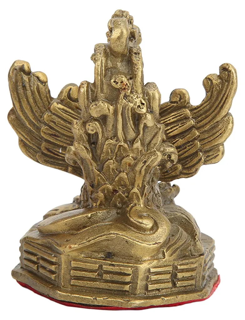 Statue de phénix en laiton haute dureté, figurine déco de collection 25cm - 2