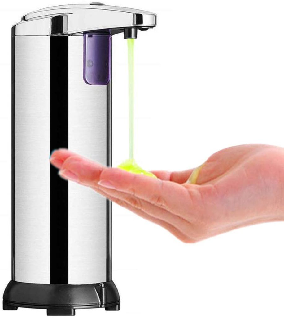 Seifenspender Automatisch Edelstahl Sensor Seifendosierer Infrarot für Küche Bad 