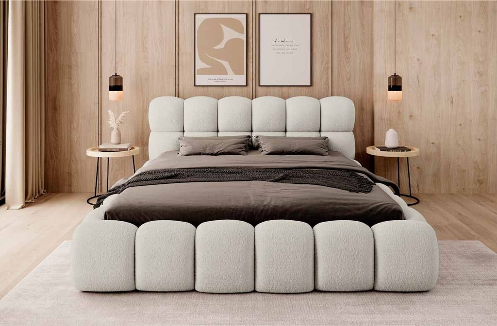 Designer Polsterbett Boston Bouclé mit | Kaufland.de