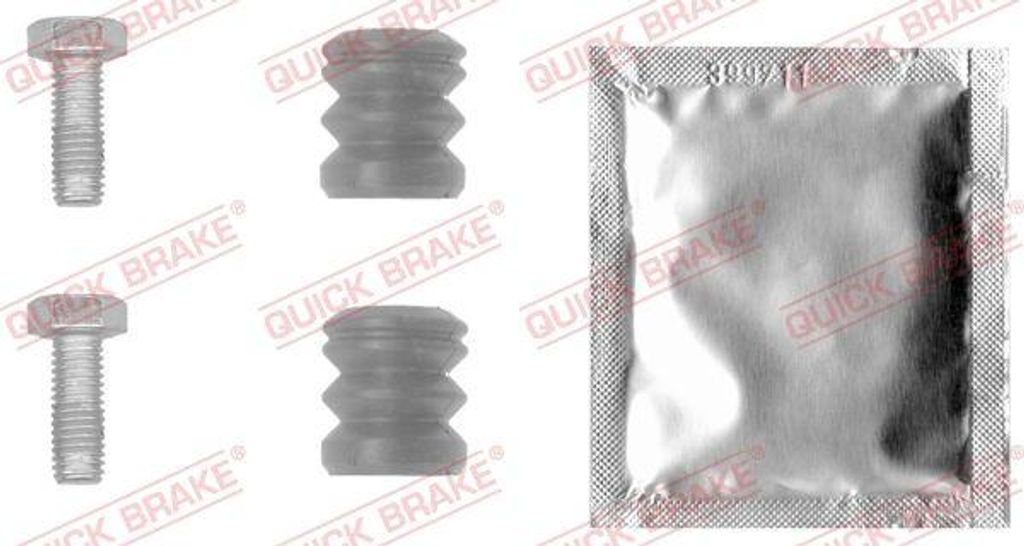 QUICK BRAKE 113-1301 Zubehörsatz, Bremssattel OE kompatibel mit Alf. 145, Alf. 146, Alf. 155, Alf. 164, Alf. GTV, Spider, A4 8D, A6 4A, A8 4D, 3e...
