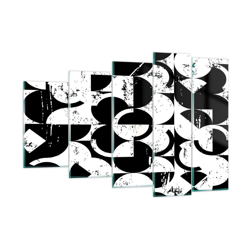 Bilder auf glas - Abstraktion modern - 150x100cm - Glasbilder - Wandbilder - Kunstdruck - zum Aufhängen bereit - Wanddekoration aus Glas - Glas Bi...