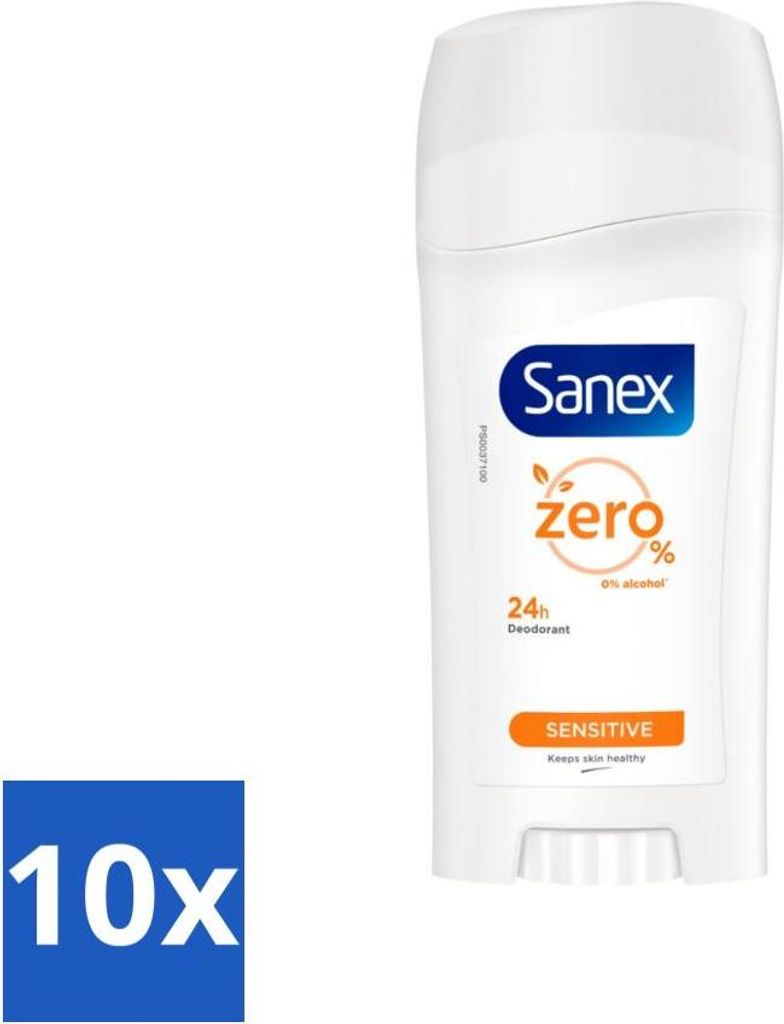 Sanex Deodorant Stick Dermo Sensitive 65 ml - Vorteilspack - 10 Stücke