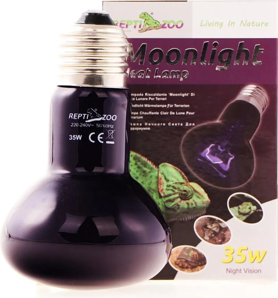 Repti-Zoo Moonlight Heat 35W Ampoule Chauffante de Nuit pour Reptile