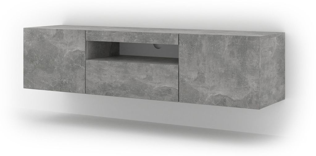 Homlando szafka RTV AURA 150 cm beton Zdjęcie produktu 