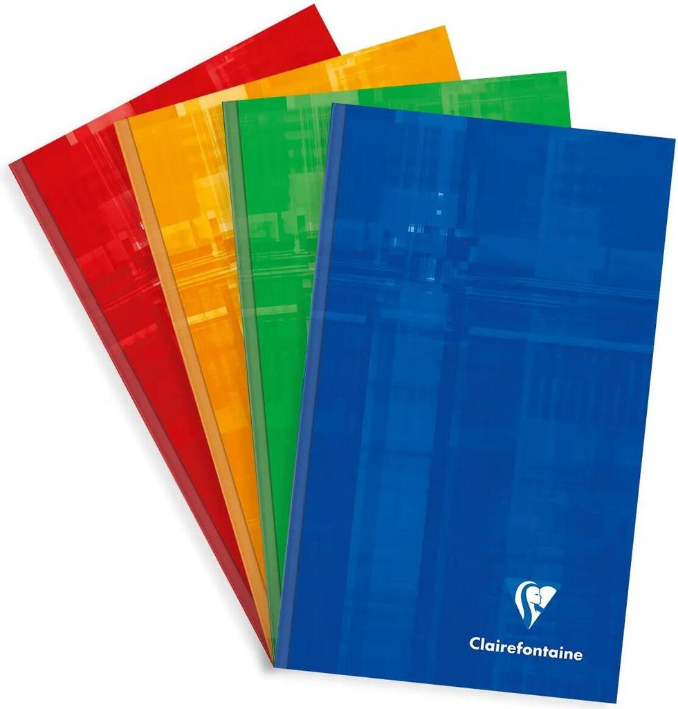 Clairefontaine 5x Notizbuch 110x170mm, 96 Blatt liniert 90g - Sortiert 69502C