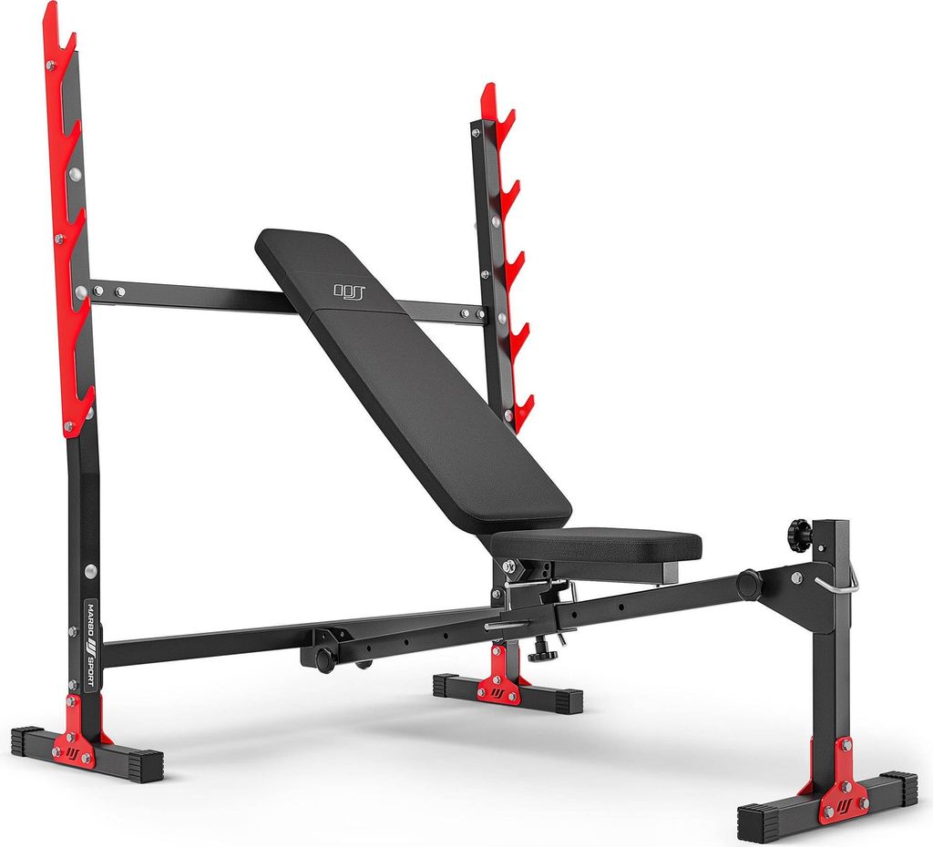 Marbo Sport Verstellbare Hantelbank mit Hantelablage MH-L107