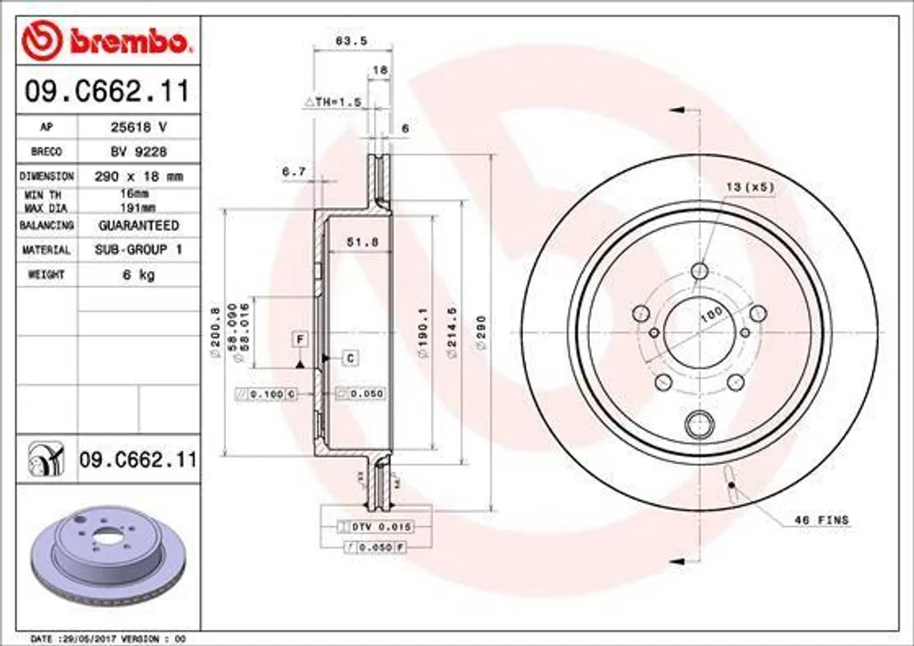 Éliminez les vibrations au freinage sur GT 86 avec le disque Brembo 09.C662.11