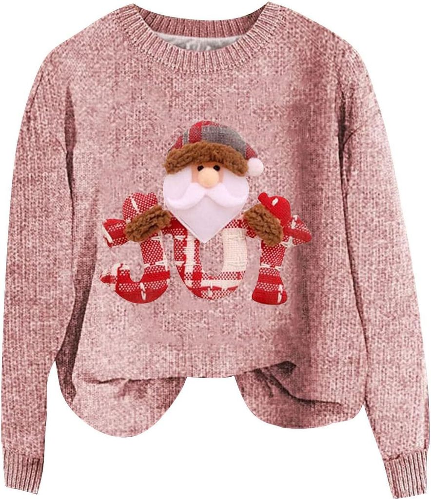 ASKSA Damen Lustige Weihnachtspullover Strickpullover Produktbild 