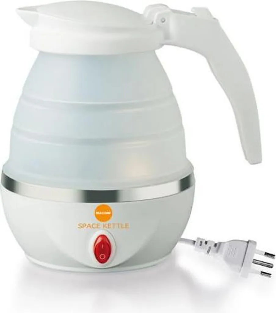 Bouilloire Pliable 0,8L Blanche Macom : Ultra Compacte et Rapide 1100W