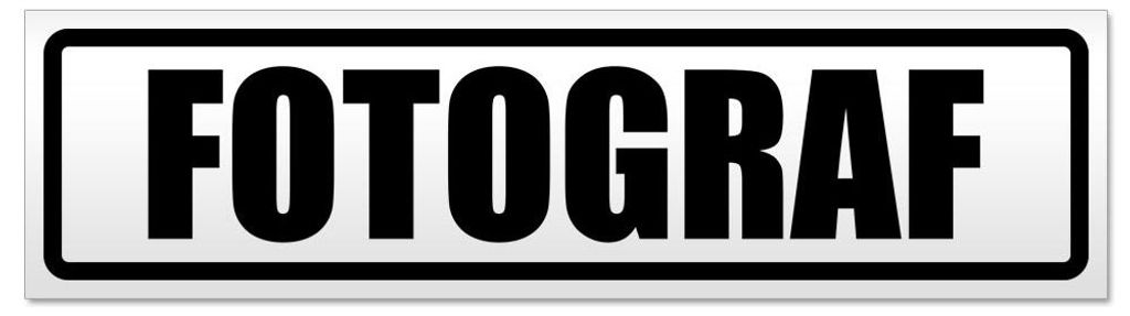 Kiwistar - Autoaufkleber - Schwarz - 45 x 12 cm - Fotograf - Hinweis Aufkleber Sticker für Auto, Kfz, Fahrrad, PKW, LKW