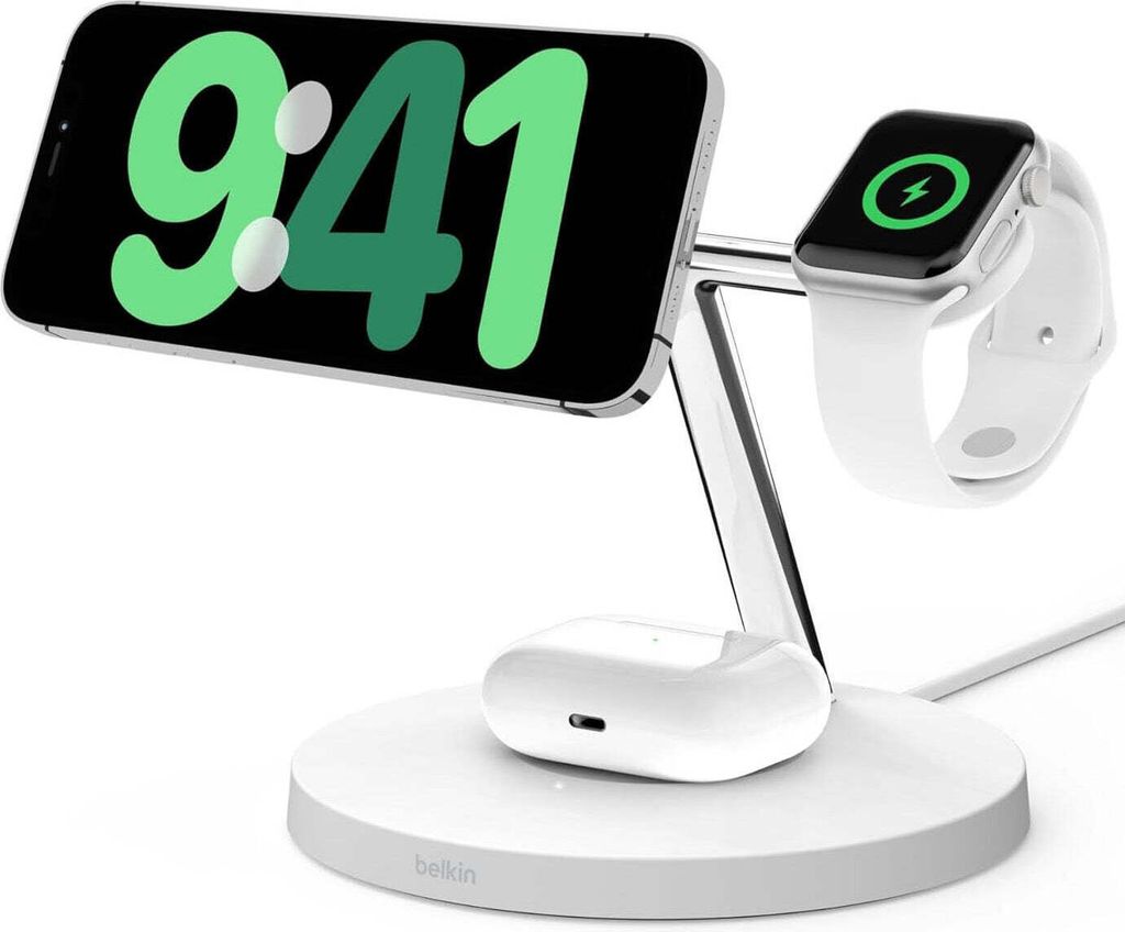 Belkin BOOST CHARGE PRO 3-in-1 Wireless Charger Qi2 15W, Produktbild 