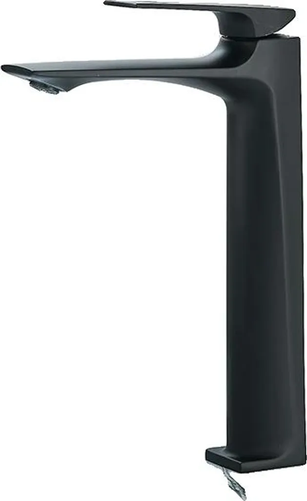 Robinet de lavabo rotatif noir, mitigeur monocommande design moderne