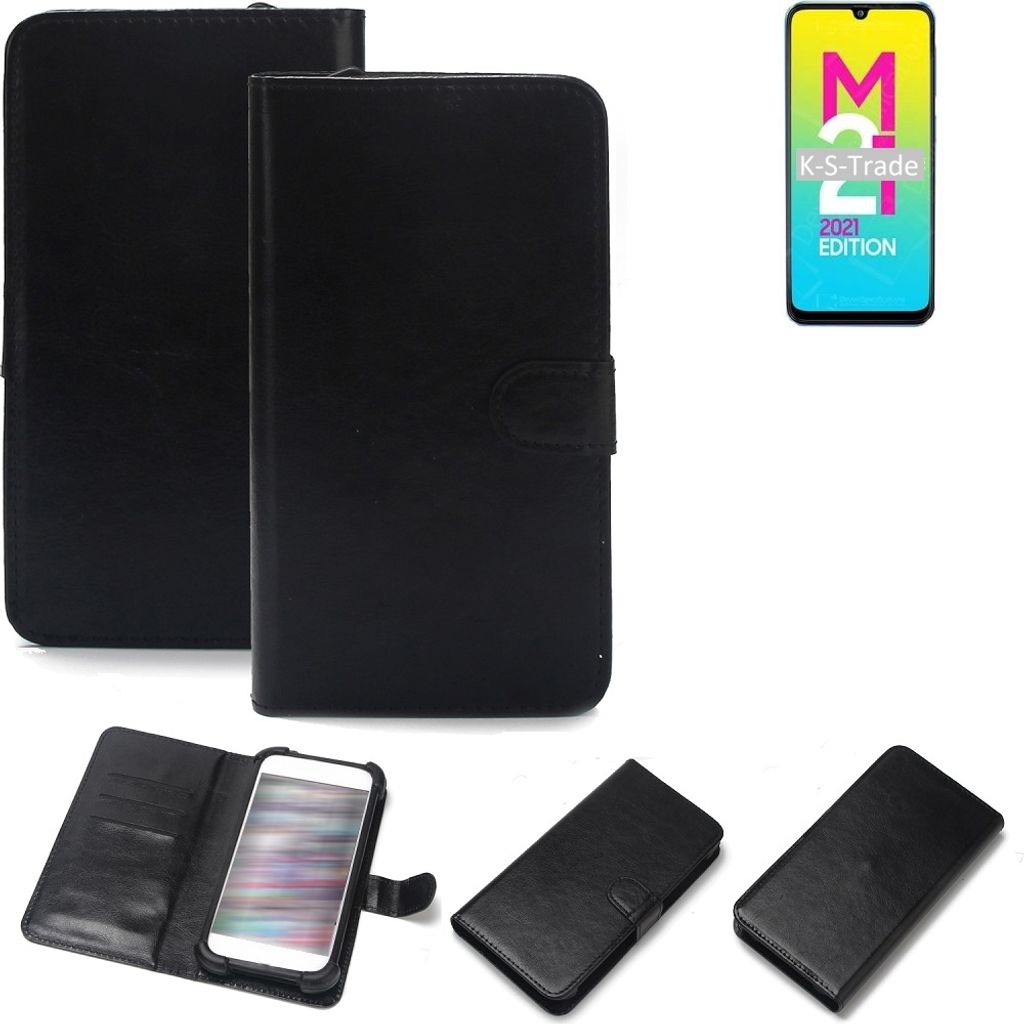 K-S-Trade Handyhülle Schutzhülle kompatibel mit Samsung Galaxy M21 2021 Handy Schutz Hülle Handyhülle Bumper schwarz 1x