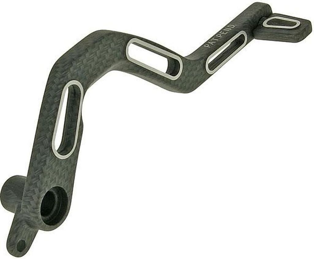 Bremspedal Aluminium in carbon, kompatibel für Derbi Senda SM/R 50 (00=>) Moped