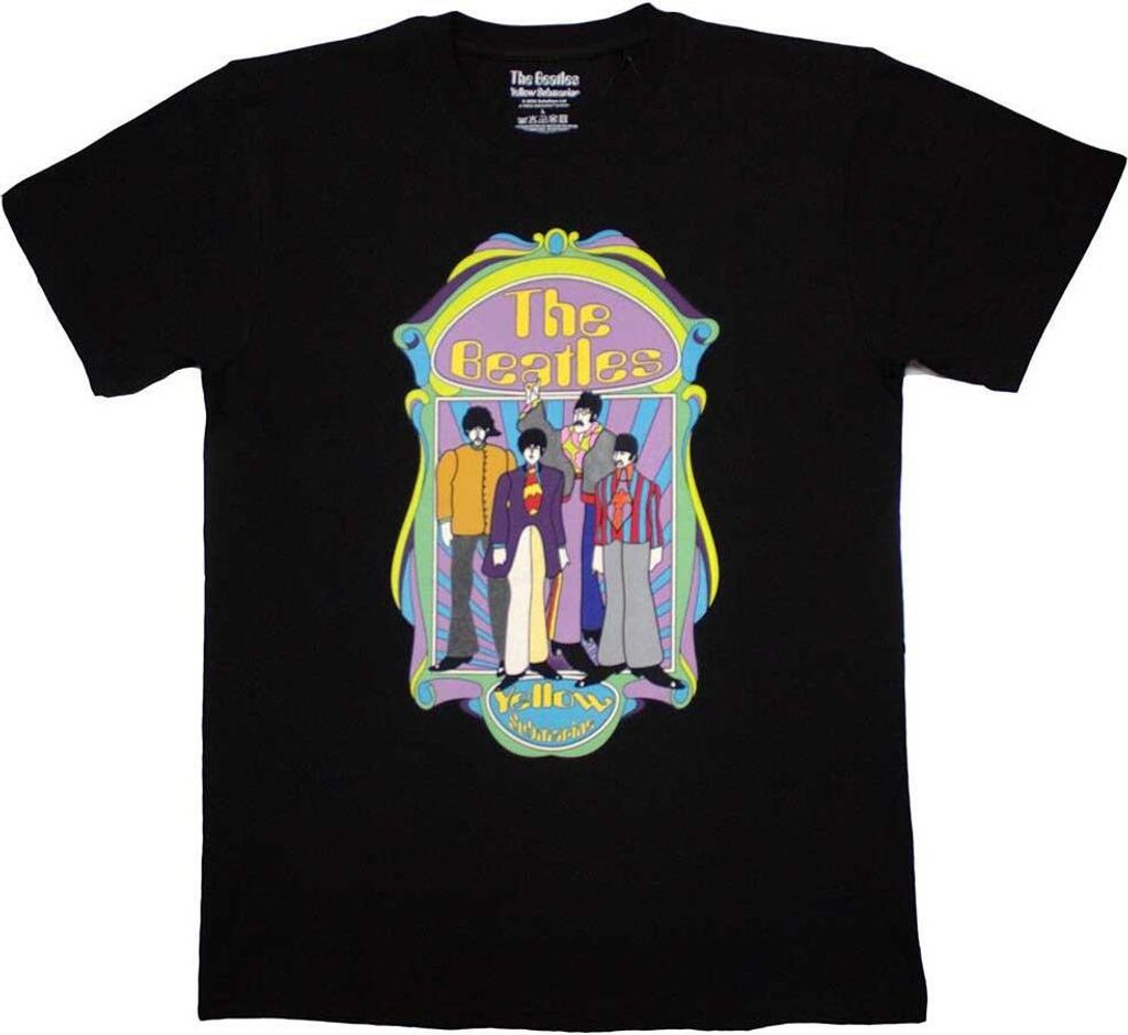 The Beatles - "Yellow Submarine" T-Shirt für Herren/Damen Uni RO11793 (M) (Schwarz)