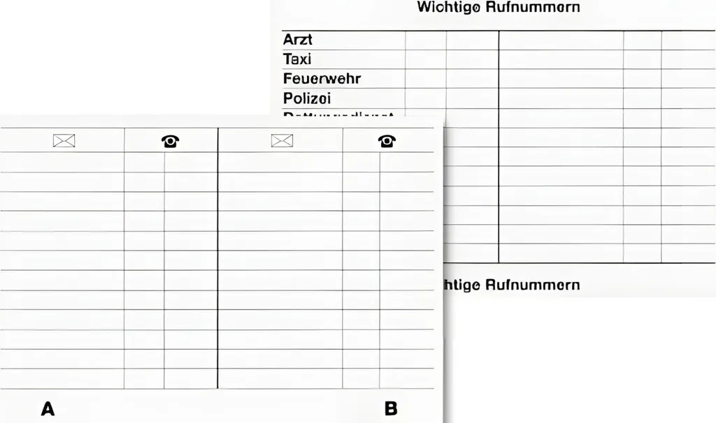 BRUNNEN 1064337 Registre de remplacement blanc format 14,5 x 9,8 cm
