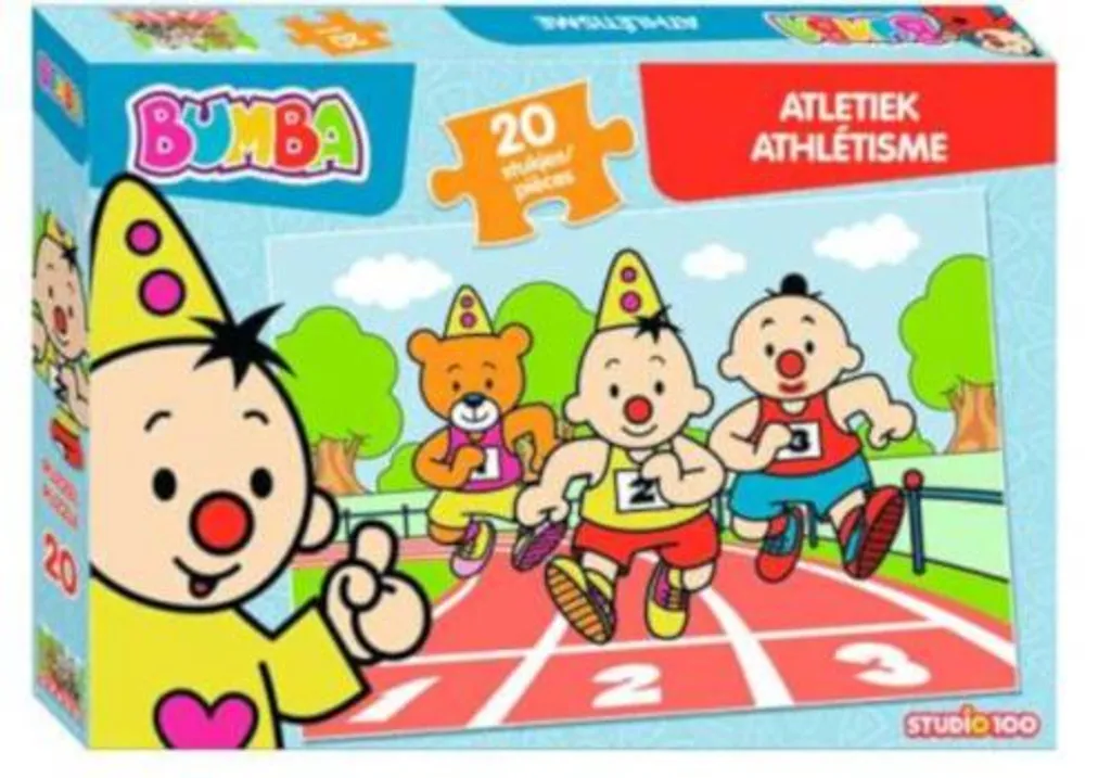 Puzzle Bumba Athletics bleu 20 pièces 33x23 cm : fini l'ennui des petits