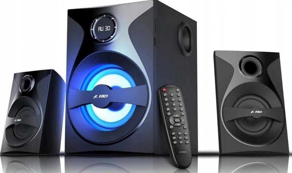 F&D F380X, 2.1 kanály/kanálov, Univerzálne, Čierna, MDF, Obrázok produktu 