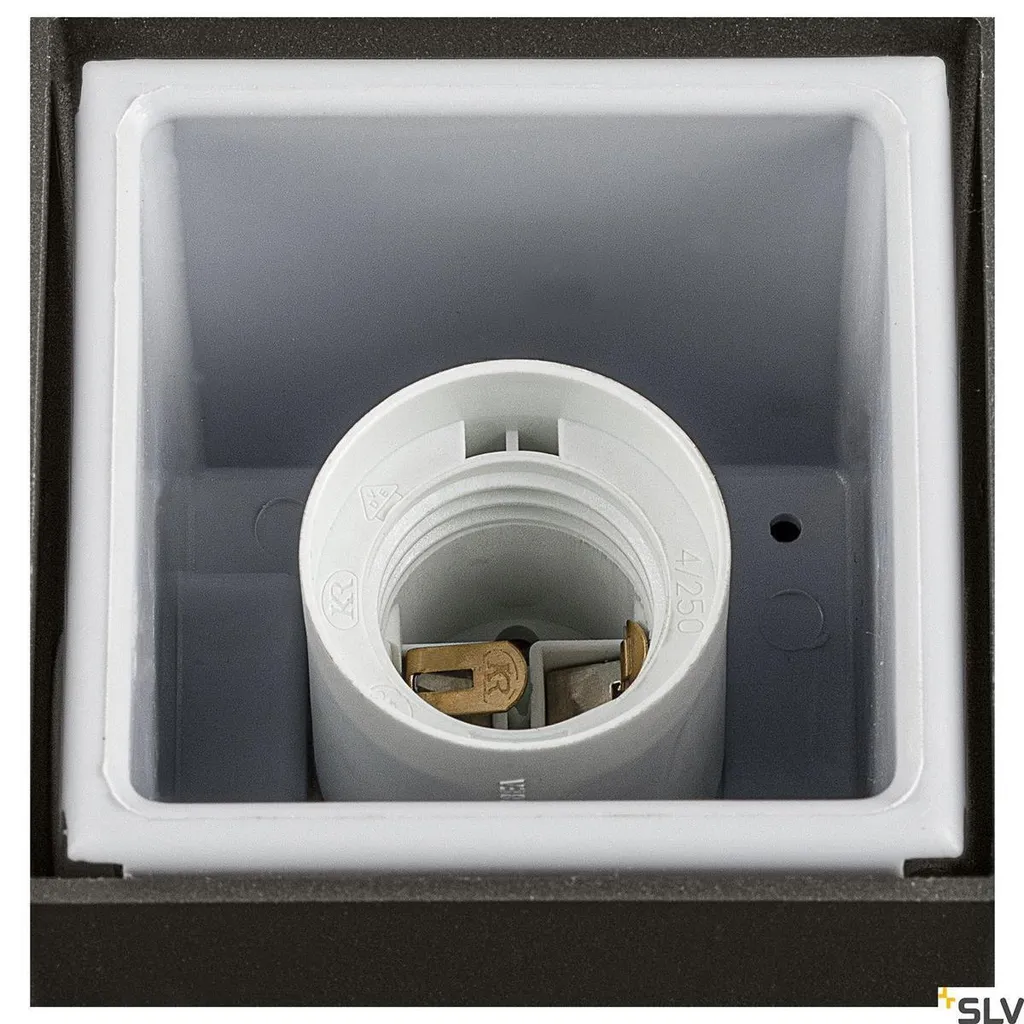 Potelet d'Éclairage Allée et Terrasse GRAFIT E27 90 Square Anthracite
