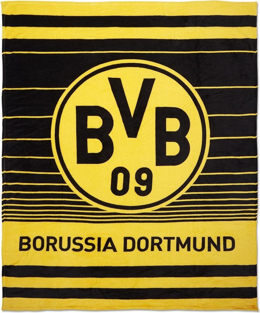 Flísová deka BORUSSIA DORTMUND Streifen Produktbild 