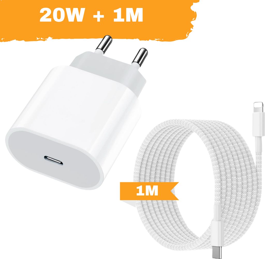 Ladegerät 20W + 1m für Apple iPhone Netzteil Ladekabel USB-C Iphone