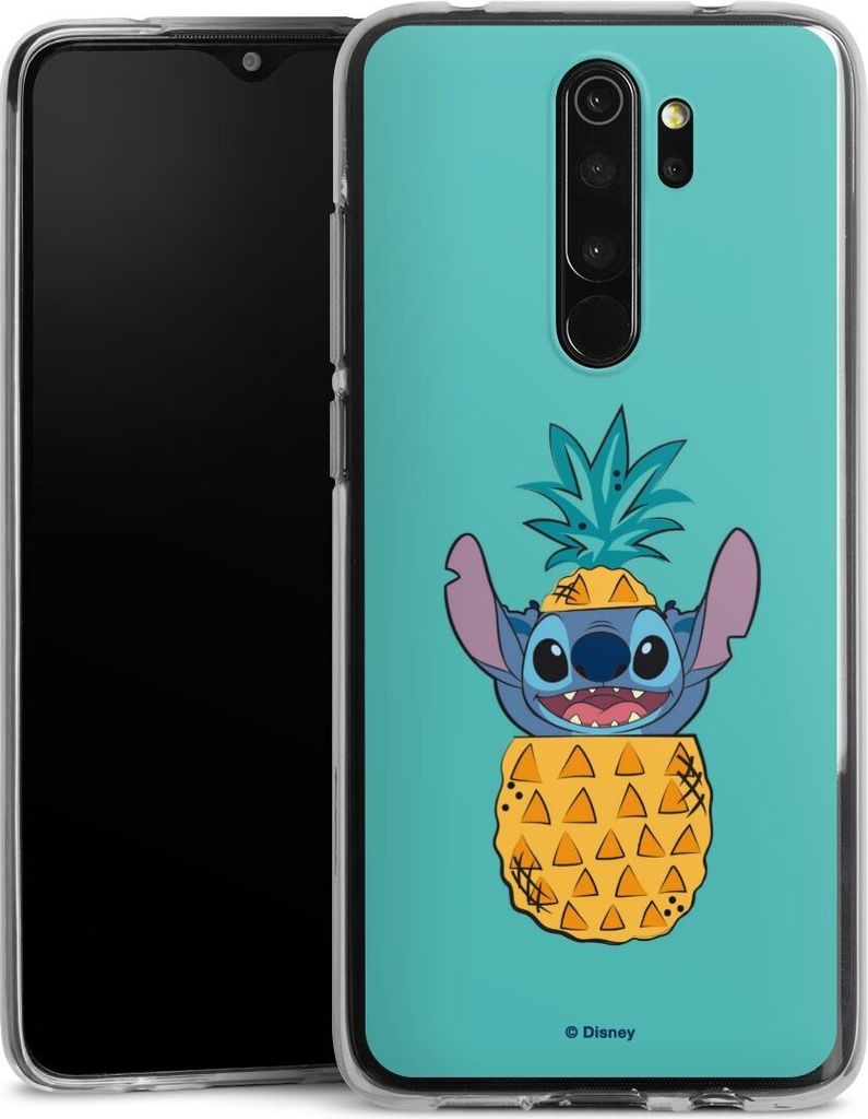 DeinDesign Handyhülle für Xiaomi Redmi Note 8 Pro Silikon Hülle Case Smartphone Schutzhülle Ananas Disney Lilo & Stitch