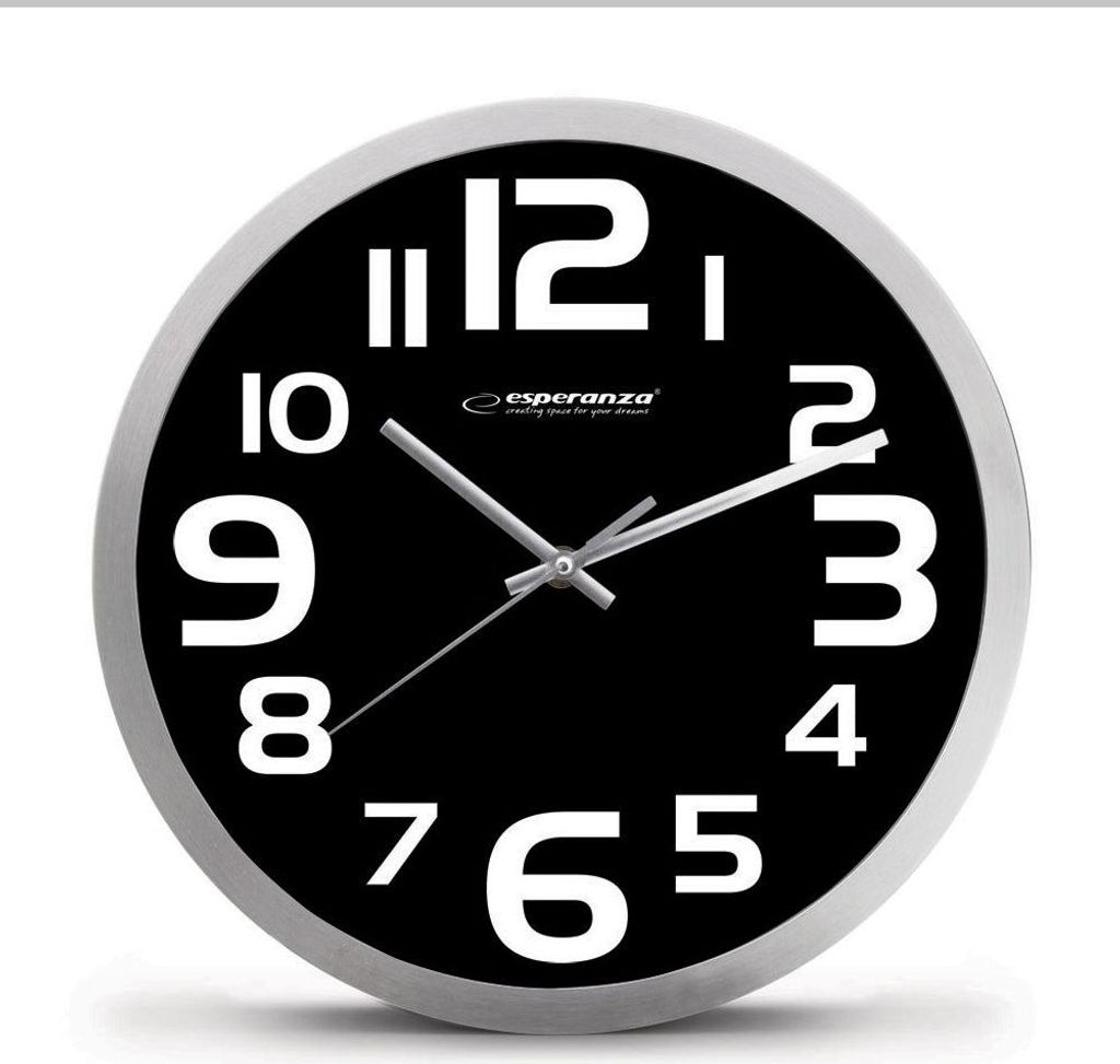 Esperanza WALL CLOCK ZURICH BLACK