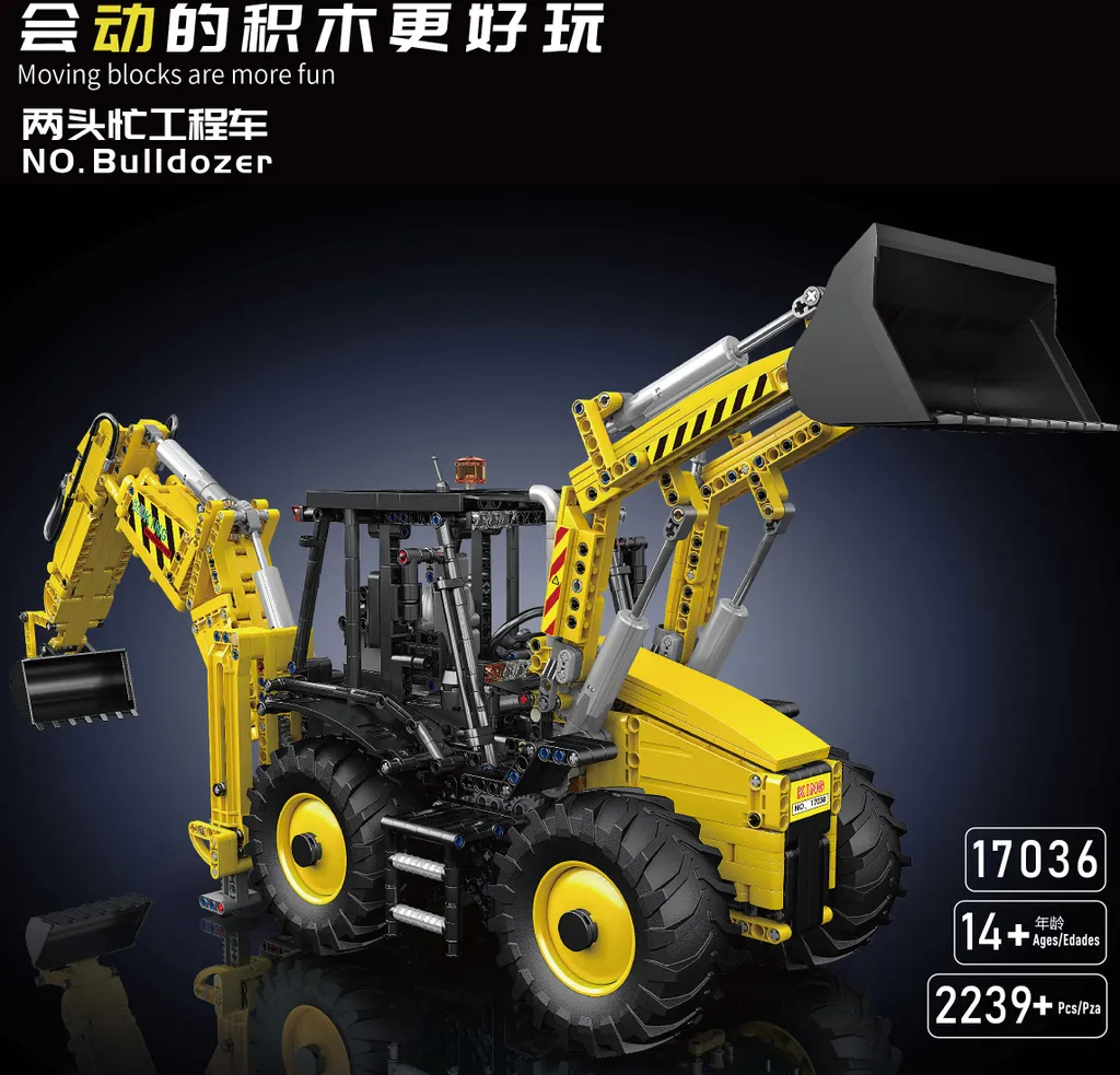 Bulldozer 17036 robuste à emboîter - Jeu de construction haute qualité - 14